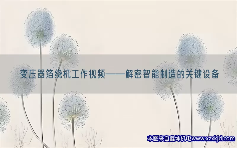 变压器箔绕机工作视频——解密智能制造的关键设备(pic1)