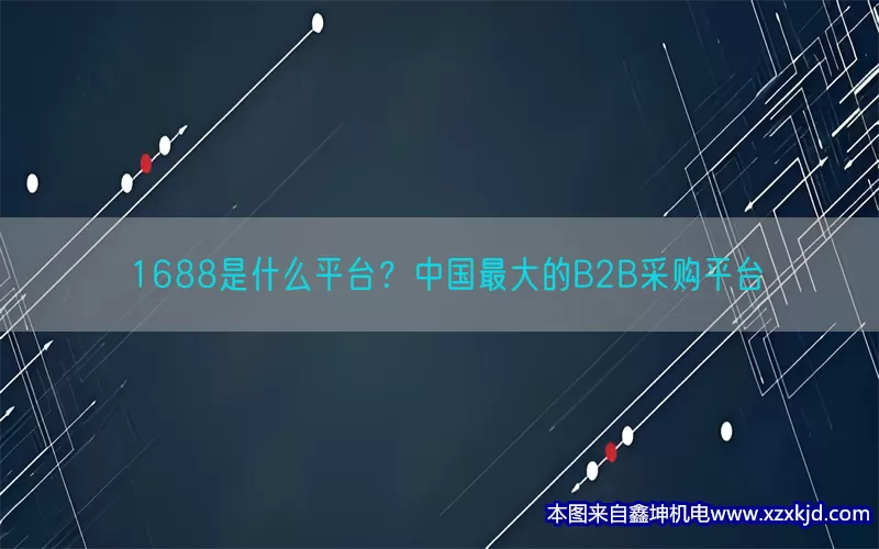 1688是什么平台？中国最大的B2B采购平台(pic1)
