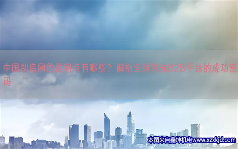 中国制造网的盈利点有哪些？解析全球领先B2B平台的成功密码(pic1)
