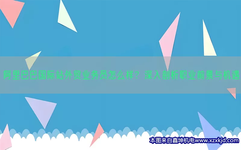 阿里巴巴国际站外贸业务员怎么样？深入剖析职业前景与机遇(pic1)