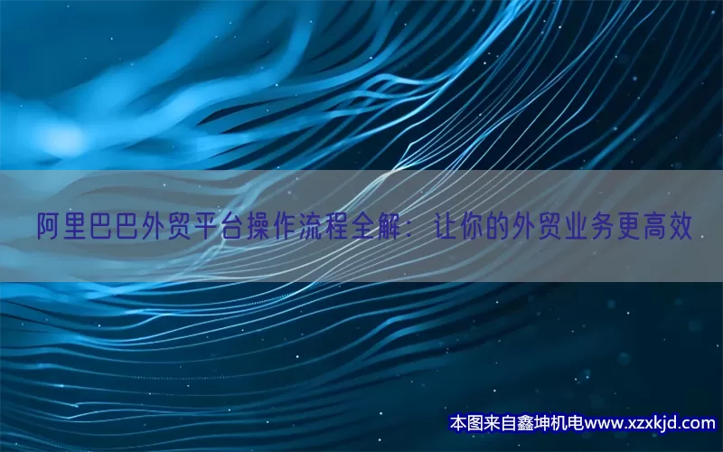 阿里巴巴外贸平台操作流程全解：让你的外贸业务更高效(pic1)