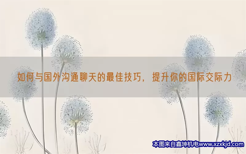 如何与国外沟通聊天的最佳技巧，提升你的国际交际力(pic1)