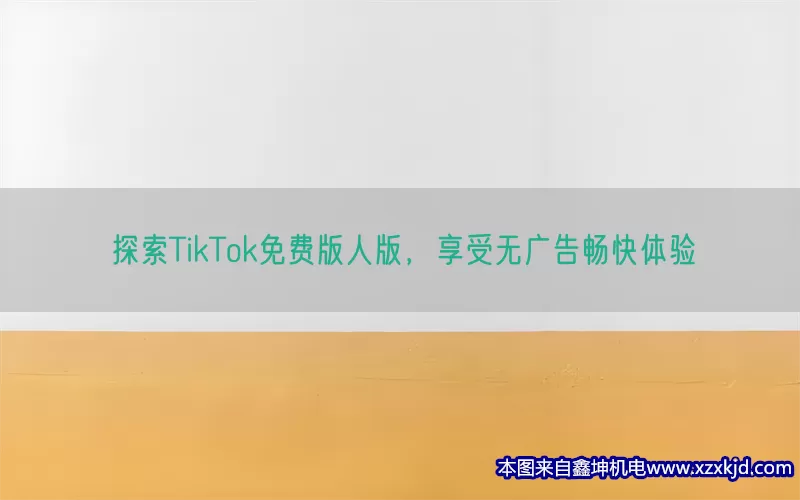 探索TikTok免费版人版，享受无广告畅快体验(pic1)
