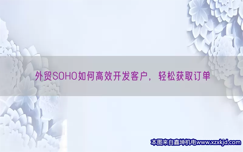 外贸SOHO如何高效开发客户，轻松获取订单(pic1)
