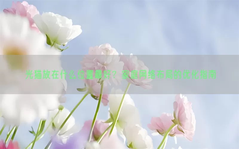 光猫放在什么位置最好？家庭网络布局的优化指南