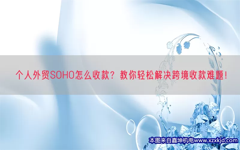 个人外贸SOHO怎么收款？教你轻松解决跨境收款难题！(pic1)