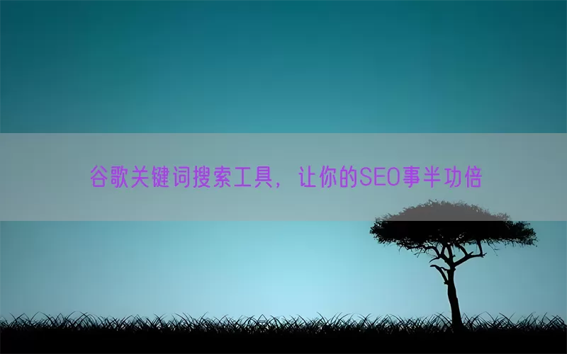 谷歌关键词搜索工具，让你的SEO事半功倍