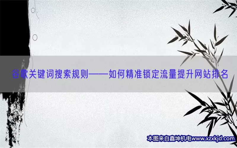 谷歌关键词搜索规则——如何精准锁定流量提升网站排名(pic1)