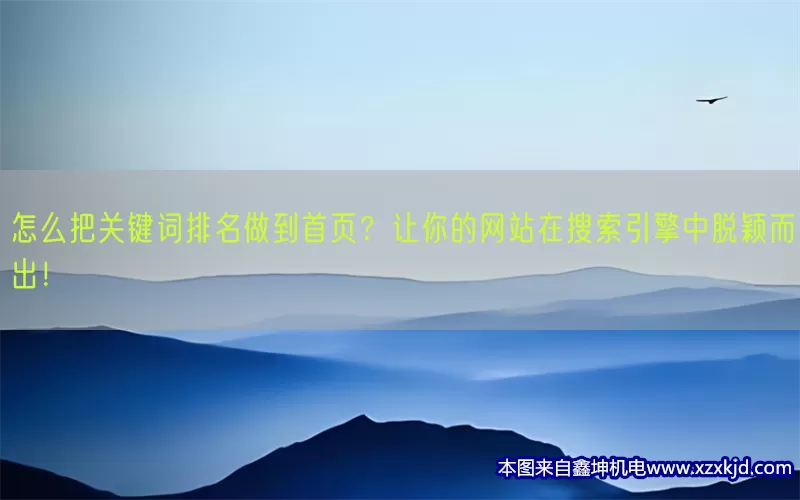 怎么把关键词排名做到首页？让你的网站在搜索引擎中脱颖而出！(pic1)