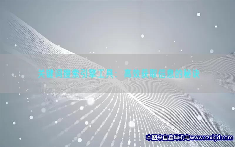 关键词搜索引擎工具：高效获取信息的秘诀(pic1)