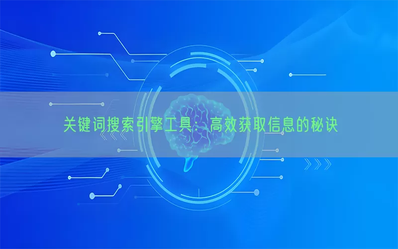 关键词搜索引擎工具：高效获取信息的秘诀