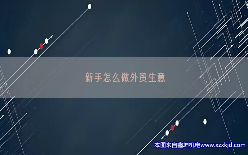 新手怎么做外贸生意(pic1)