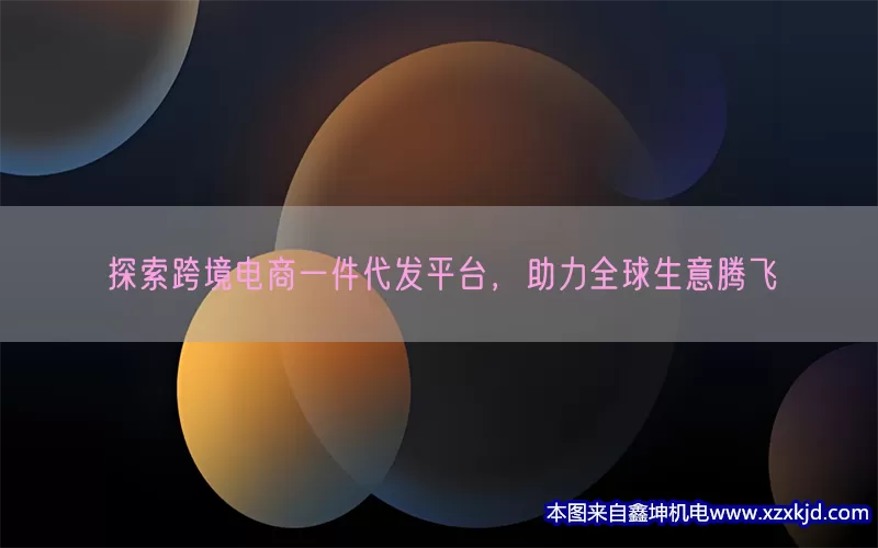 探索跨境电商一件代发平台，助力全球生意腾飞(pic1)