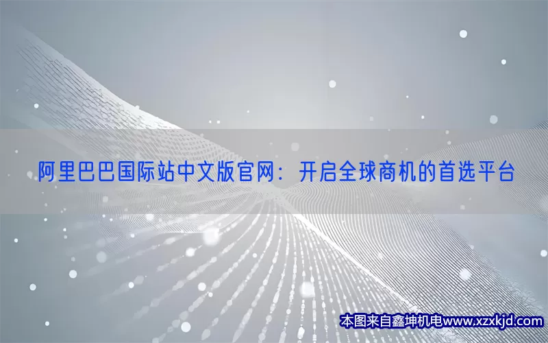 阿里巴巴国际站中文版官网：开启全球商机的首选平台(pic1)