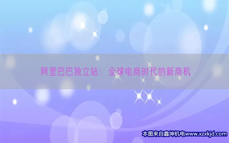 阿里巴巴独立站：全球电商时代的新商机(pic1)