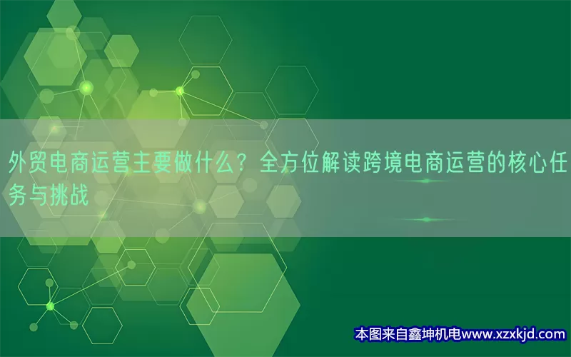 外贸电商运营主要做什么？全方位解读跨境电商运营的核心任务与挑战(pic1)