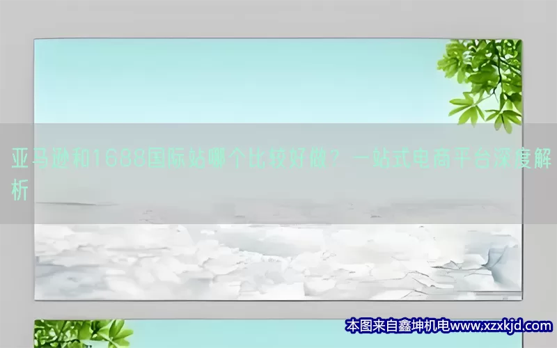亚马逊和1688国际站哪个比较好做？一站式电商平台深度解析(pic1)