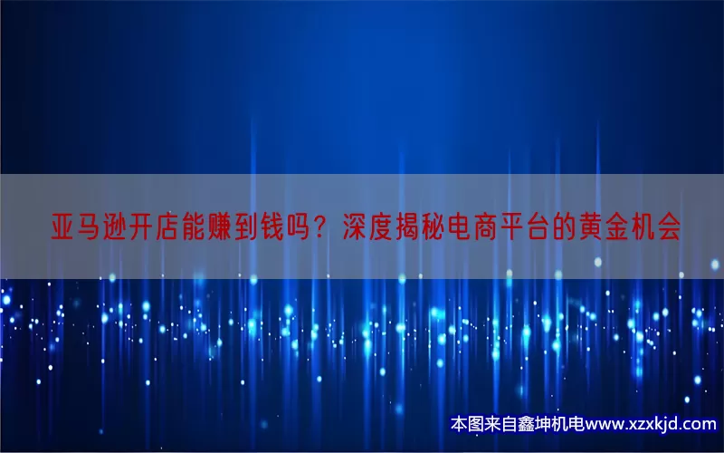 亚马逊开店能赚到钱吗？深度揭秘电商平台的黄金机会(pic1)