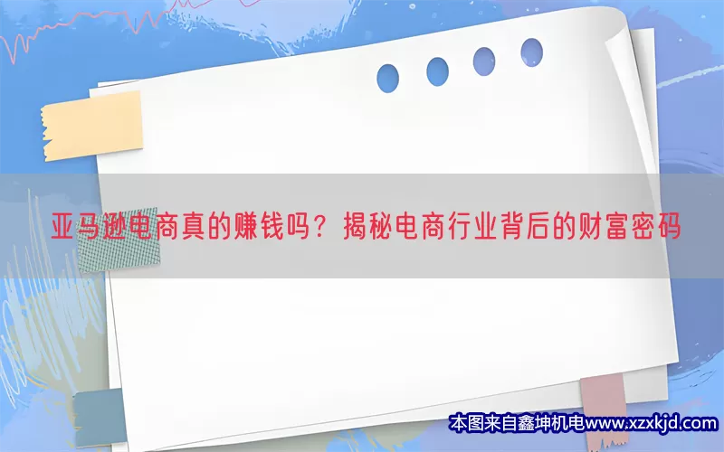 亚马逊电商真的赚钱吗？揭秘电商行业背后的财富密码(pic1)