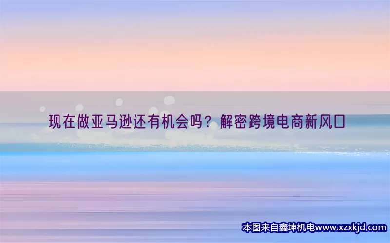 现在做亚马逊还有机会吗？解密跨境电商新风口(pic1)
