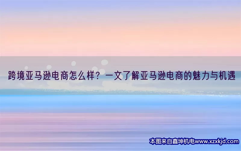 跨境亚马逊电商怎么样？一文了解亚马逊电商的魅力与机遇(pic1)