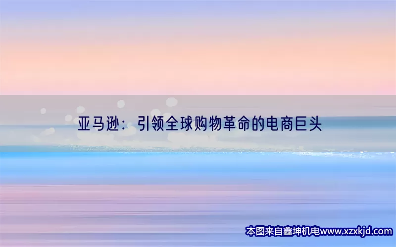 亚马逊：引领全球购物革命的电商巨头(pic1)