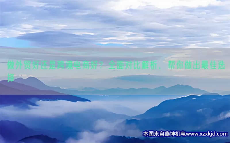 做外贸好还是跨境电商好？全面对比解析，帮你做出最佳选择(pic1)