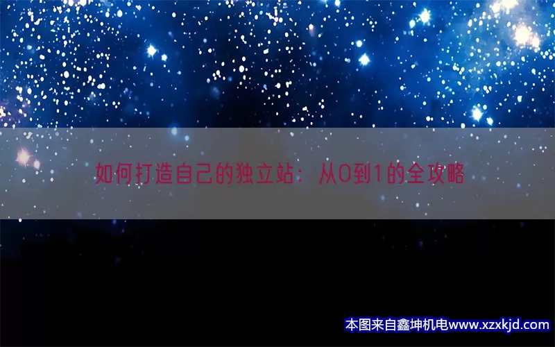 如何打造自己的独立站：从0到1的全攻略(pic1)