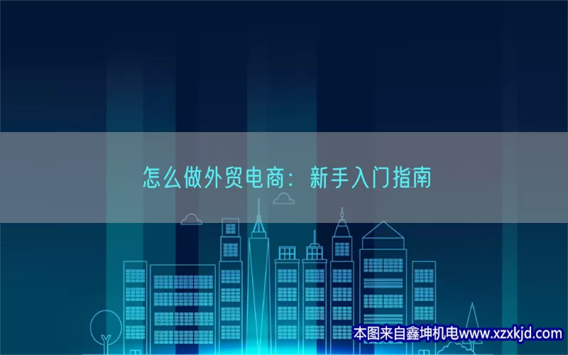 怎么做外贸电商：新手入门指南(pic1)