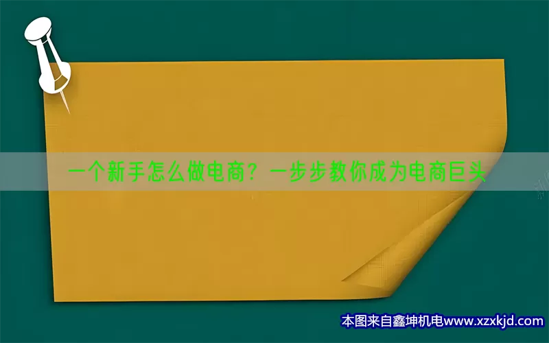一个新手怎么做电商？一步步教你成为电商巨头(pic1)