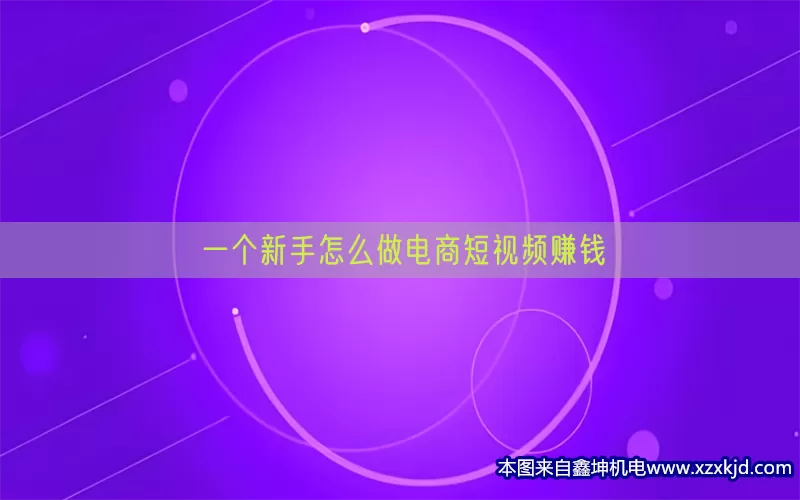 一个新手怎么做电商短视频赚钱(pic1)