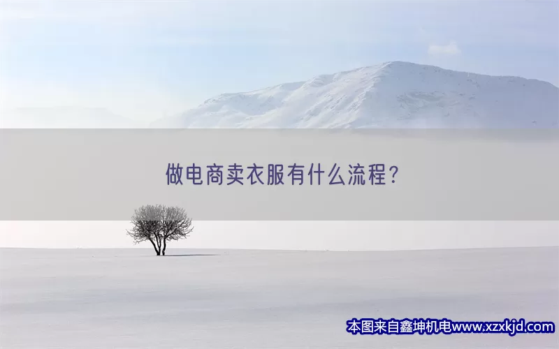 做电商卖衣服有什么流程？(pic1)