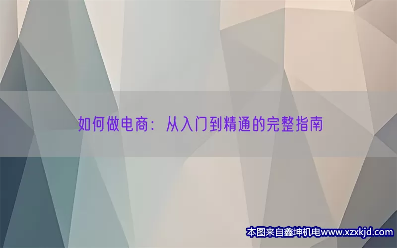 如何做电商：从入门到精通的完整指南(pic1)