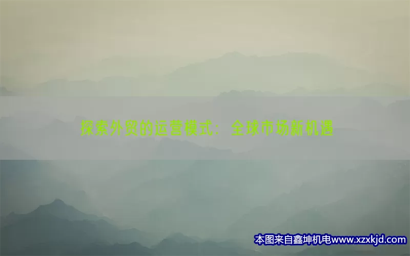探索外贸的运营模式：全球市场新机遇(pic1)