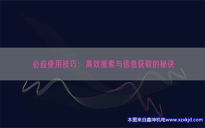 必应使用技巧：高效搜索与信息获取的秘诀(pic1)