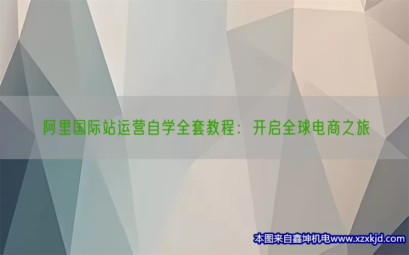 阿里国际站运营自学全套教程：开启全球电商之旅(pic1)