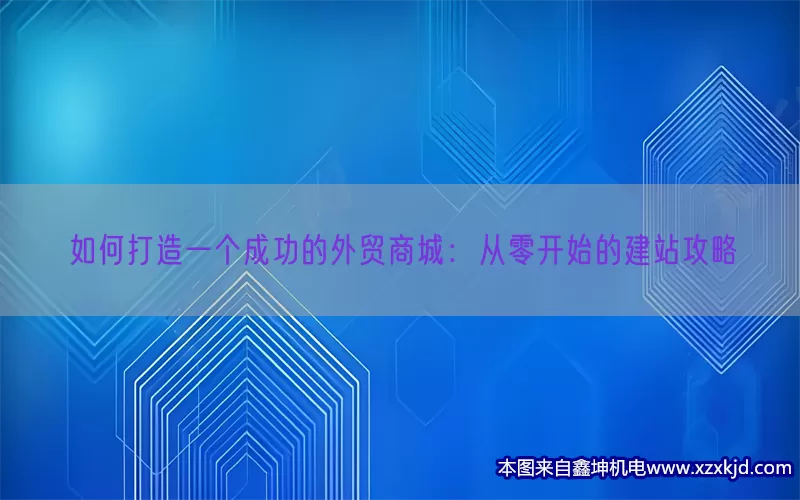 如何打造一个成功的外贸商城：从零开始的建站攻略(pic1)