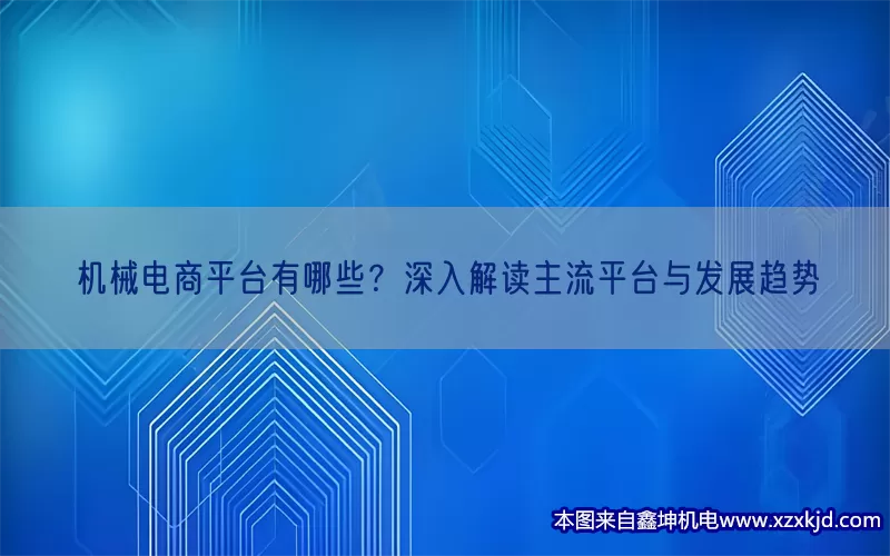机械电商平台有哪些？深入解读主流平台与发展趋势(pic1)