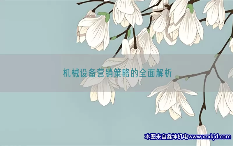 机械设备营销策略的全面解析(pic1)