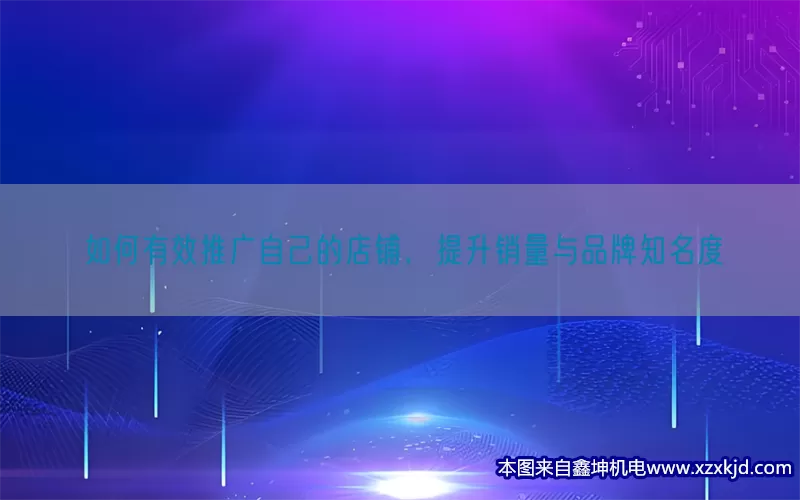 如何有效推广自己的店铺，提升销量与品牌知名度(pic1)