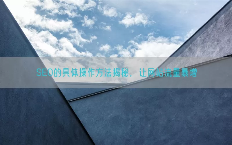 SEO的具体操作方法揭秘，让网站流量暴增