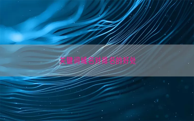 关键词域名对排名的好处