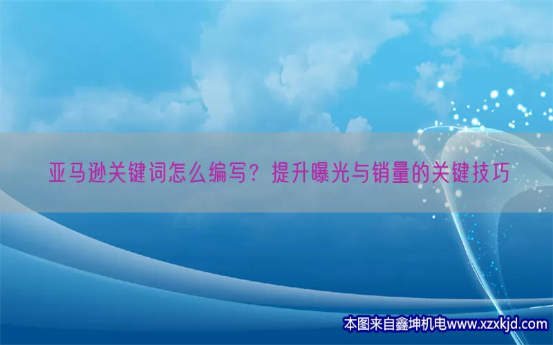 亚马逊关键词怎么编写？提升曝光与销量的关键技巧(pic1)