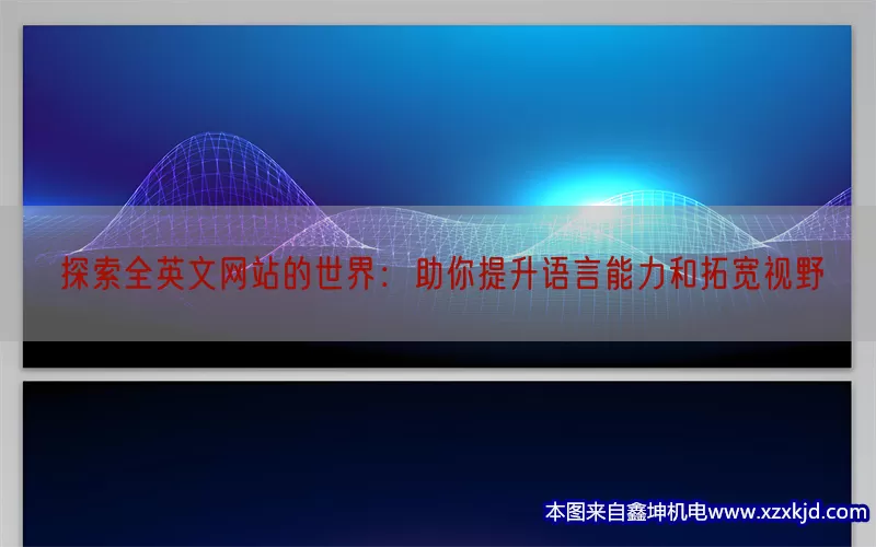 探索全英文网站的世界：助你提升语言能力和拓宽视野(pic1)