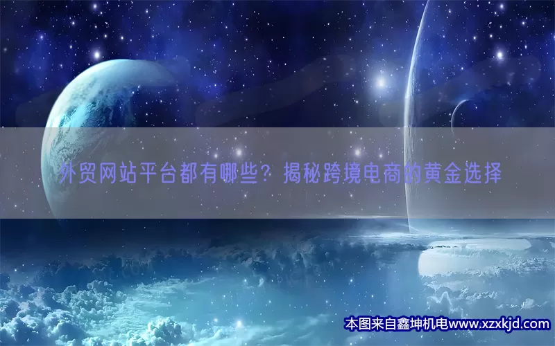 外贸网站平台都有哪些？揭秘跨境电商的黄金选择(pic1)