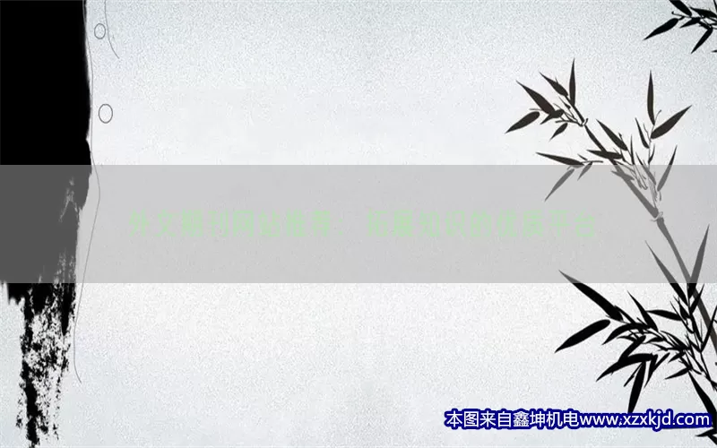 外文期刊网站推荐：拓展知识的优质平台(pic1)