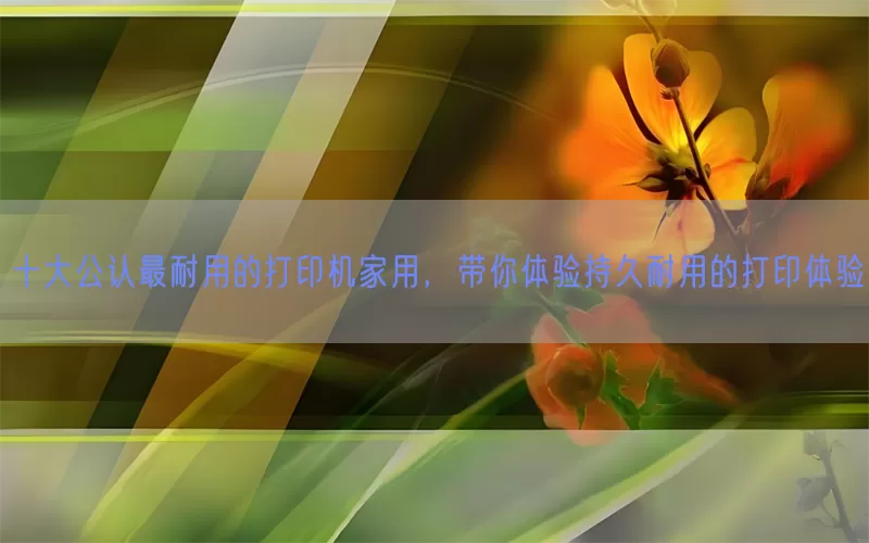 十大公认最耐用的打印机家用，带你体验持久耐用的打印体验